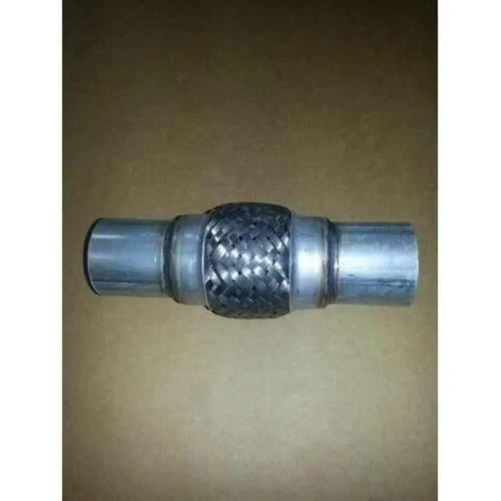 Exhaust Flex Pipe 2 x 4 with Ends Stainless Steel Double Braided